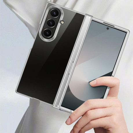 Противоударный чехол 6D Electroplating Full Coverage with Magnetic Ring для Samsung Galaxy Fold 7 5G - фиолетовый