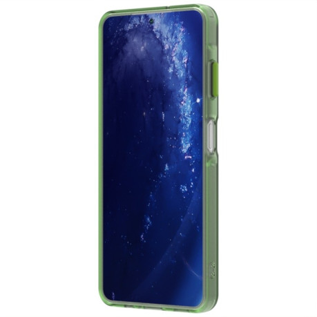 Противоударный чехол MagSafe Holder PC Hybrid для Samsung Galaxy A06 4G - зеленый