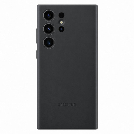 Оригинальный чехол Samsung Leather Cover для Samsung Galaxy S23 Ultra - black (EF-VS918LBEGWW)