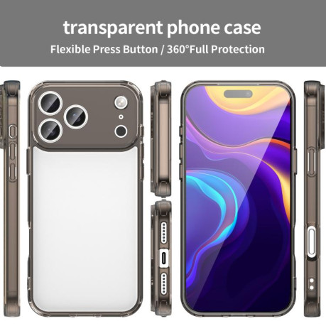 Чехол PC Hybrid TPU Airbag Shockproof для iPhone 17 Pro Max - черный