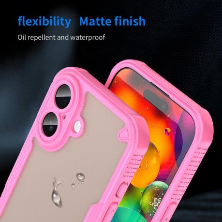 Противоударный чехол Armor Glaze PC Hybrid для iPhone 17 - розовый