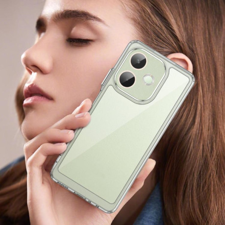 Противоударный чохол Colorful Acrylic Series для OPPO A5 Pro 4G - прозрачный