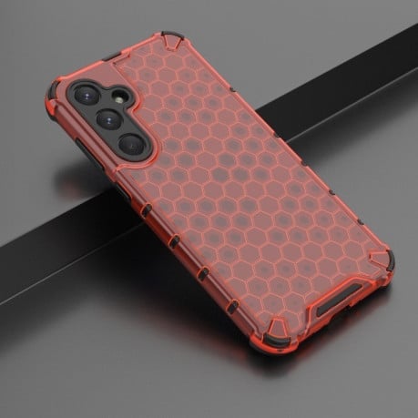 Противоударный чехол Honeycomb на Samsung Galaxy A35 5G - красный