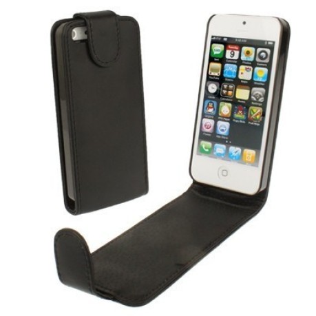 Кожаный Черный Чехол Simple для iPhone 5,5s,SE