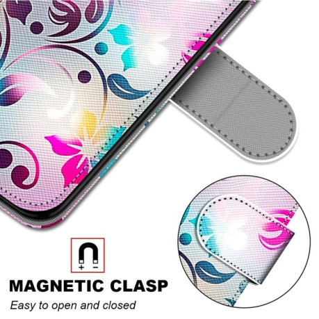 Чехол-книжка Coloured Drawing Cross для iPhone XR - Gradient Colorful Flower