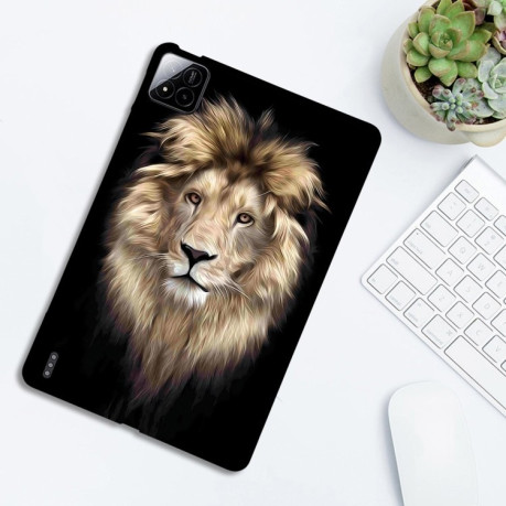 Чехол Color Painting Pattern Smart для Xiaomi Pad 7 / Pad 7 Pro - Lion