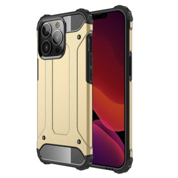 Противоударный чехол Rugged Armor на iPhone 13 Pro - золотой