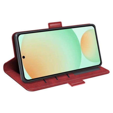 Чохол-книжка з двосторонньою магнітною застібкою на Samsung Galaxy S25 FE 5G - червоний