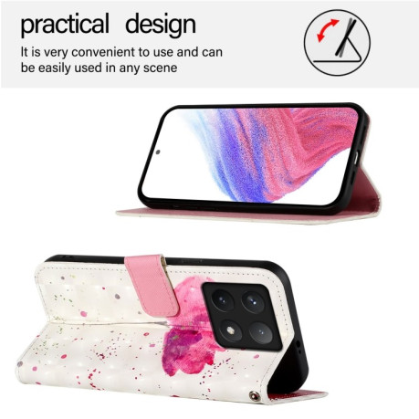 Чохол-книжка 3D Painting для Xiaomi 14T Pro - Flower