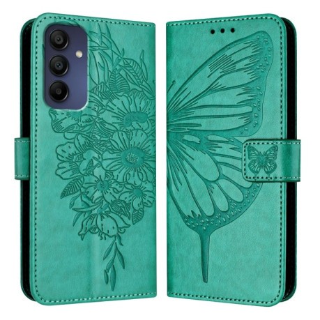 Чохол-книжка Embossed Butterfly для Samsung Galaxy A16 5G - зелений
