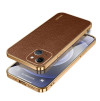 Чохол SULADA Litchi Texture Leather на iPhone 15 Plus - коричневий