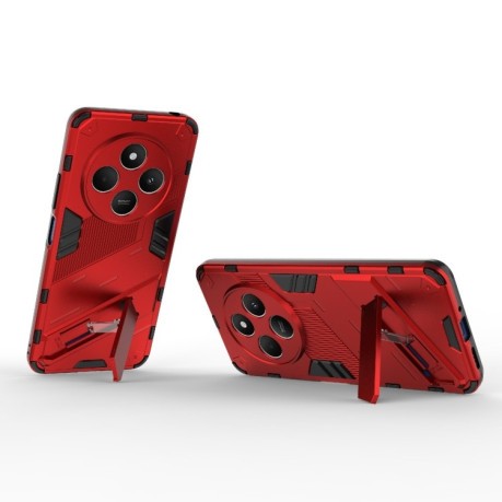 Противоударный чехол Punk Armor для Xiaomi Redmi 14C 4G/Poco C75/Redmi A4 5G - красный