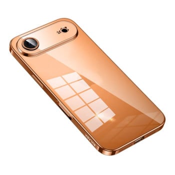 Чехол SULADA Shine Through Series Plating на iPhone Air - оранжевый
