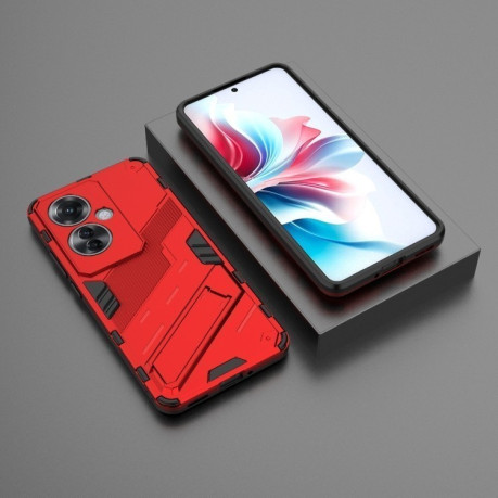Противоударный чехол Punk Armor для OPPO Reno11 F 5G - красный