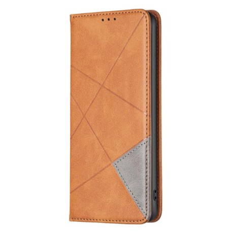 Чохол-книжка Rhombus Texture для Xiaomi Redmi Note 14 4G - жовтий