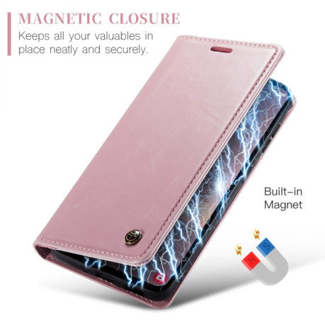 Чехол-книжка CaseMe 003 Series на Samsung Galaxy A35 5G - розовый