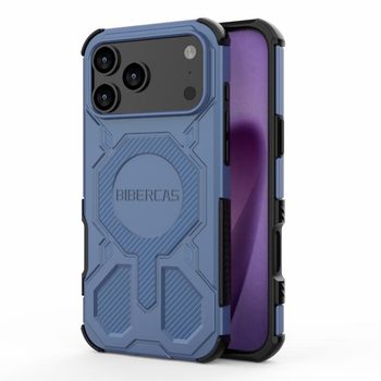 Противоударный чехол Bibercas Real Color с MagSafe на iPhone 18 Pro Max / 17 Pro Max — синий