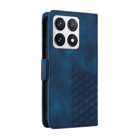 Чохол-книжка Embossed Rhombus Starry Leather для Xiaomi 14T Pro - синій