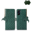 Чохол-книжка Ostrich Pattern RFID Genuine для Realme 10 4G - зелений