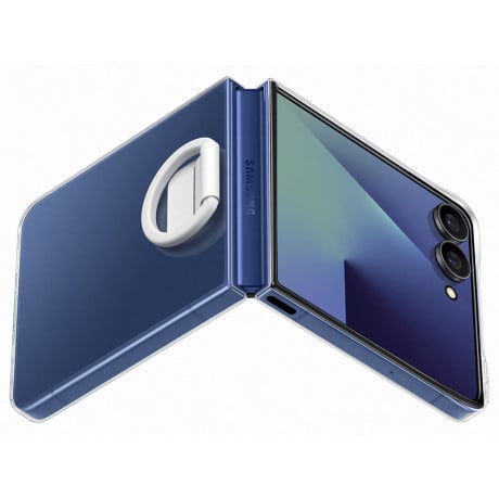 Оригинальный чехол Samsung Ring Case на Samsung Galaxy Flip 7 - Transparent(EF-QF766CTEGWW)