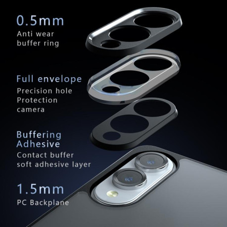 Противоударный чехол Armor Precise Hole PC Hybrid TPU для Samsung Galaxy S25 Edge 5G - черный