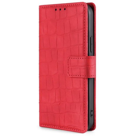Чохол-книжка Skin Feel Crocodile Texture для OPPO A5 Pro 5G - червоний