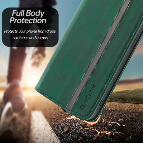 Чохол-книжка Skin Feel Splicing Samsung Galaxy S22 Plus 5G - зелений