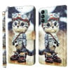 Чохол-книжка 3D Painting Leather для Samsung Galaxy A04s - Naughty Cat