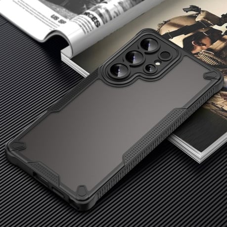Противоударный чехол Armor Glaze PC Hybrid для Samsung Galaxy S25 Ultra 5G - черный
