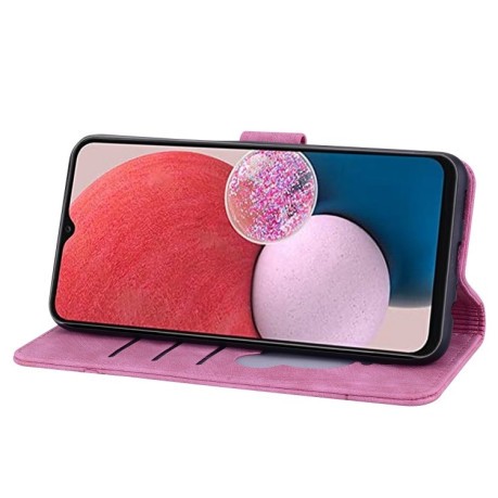 Чехол-книжка Cartoon Sakura Cat для Samsung Galaxy A16 5G - пурпурно-красный