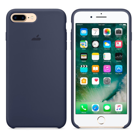 Силиконовый чехол Silicone Case Midnight Blue для iPhone 7 Plus/ 8 Plus