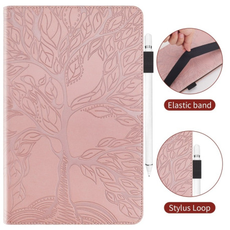 Чехол-книжка Tree Life Series Embossed Leather для Xiaomi Pad 7 / 7 Pro - розовое золото