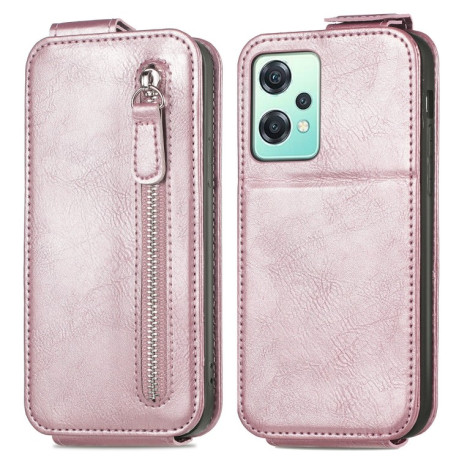 Флип-чехол Zipper Wallet Vertical для Realme 9 Pro/OnePlus Nord CE 2 Lite 5G - розовый