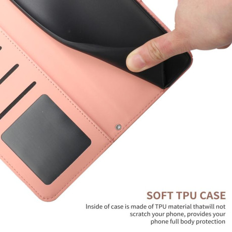 Чохол-книжка Skin Feel Butterfly Embossed для Infinix Note 50 Pro+ 5G - рожевий
