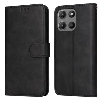 Чохол-книжка Classic Calf Texture Flip Leather для Motorola Moto G15/G15 Power - чорний