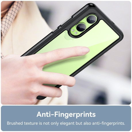 Протиударний чохол Colorful Acrylic Series для OnePlus Nord CE4 Lite - чорний