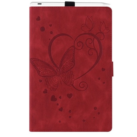 Чехол - книжка Love Butterfly Embossed Leather на iPad Pro 11 2024 - красный
