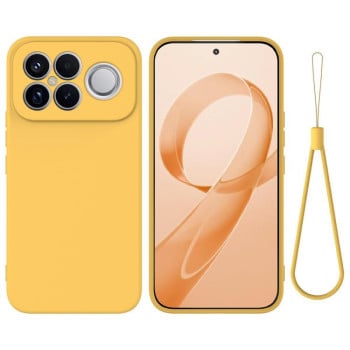 Силіконовий чохол Solid Color Liquid Silicone на Xiaomi Redmi K90 Pro Max / Poco F8 Ultra — жовтий