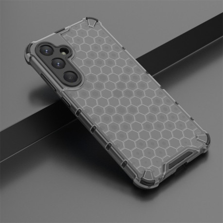 Противоударный чехол Honeycomb на Samsung Galaxy A55 - черный