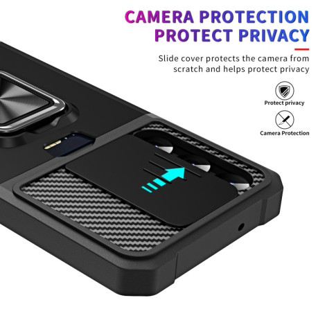 Противоударный чехол Sliding Camera Design для Samsung Galaxy S23 5G - черный