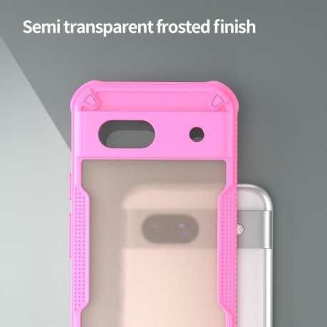 Противоударный чехол Armor Glaze PC Hybrid для Google Pixel 8a - розовый