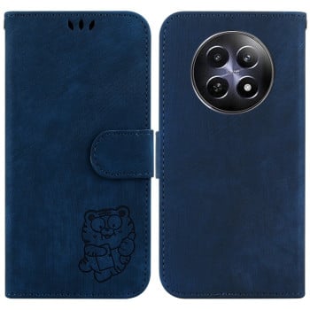 Чохол-книжка Little Tiger Embossed Leather на Realme 13 5G/12 5G/12X 5G - синій