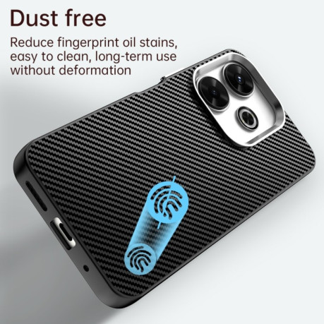 Ударозахисний чохол HMC Carbon Fiber Series IMD на Xiaomi Poco M6 4G - чорний