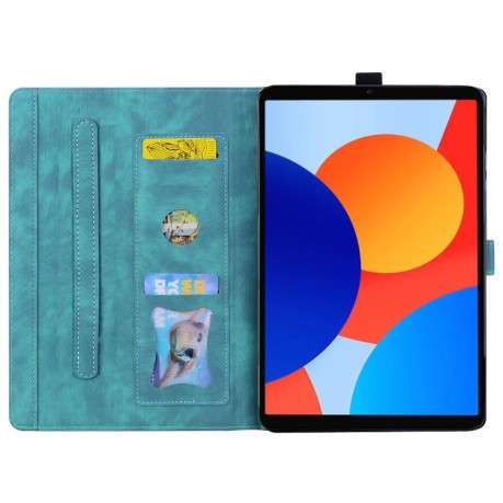 Чохол-книжка Cartoon Sakura Cat для Xiaomi Redmi Pad SE 8.7 - зелений