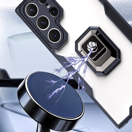 Противоударный чехол Armor Magnetic Ring для Samsung Galaxy S23+ 5G - черный