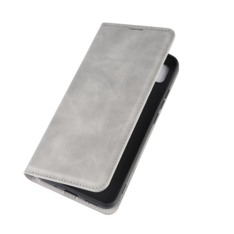 Чехол-книжка Retro-skin Business Magnetic на Xiaomi Redmi 10A/9C - серый