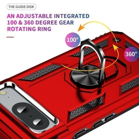 Противоударный чехол HMC 360 Degree Rotating Holder на Google Pixel 8a - красный