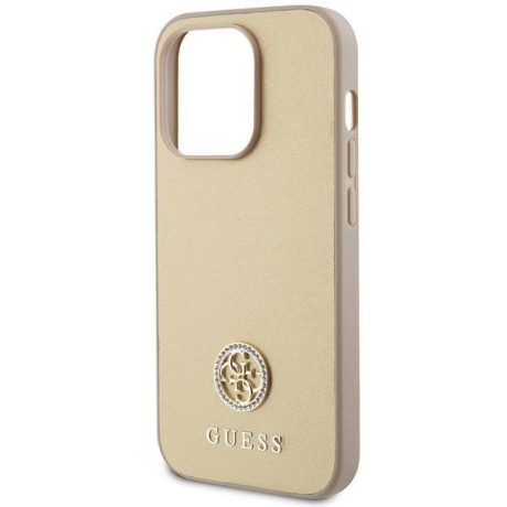 Оригінальний чохол Guess Strass Metal Logo для iPhone 15 Pro Max - gold(GUHCP15XPS4DGPD)