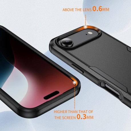 Противоударный чехол Commuter Shockproof TPU + PC для iPhone Air - черный