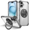 Противоударный чехол Shield CD Pattern MagSafe Magnetic для iPhone 16 - черный